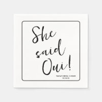 She Said Oui!  Paris, France Themed Bridal Shower
