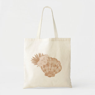 She Said Yes Boho Beach Seashell Bridal Shower Tote Bag