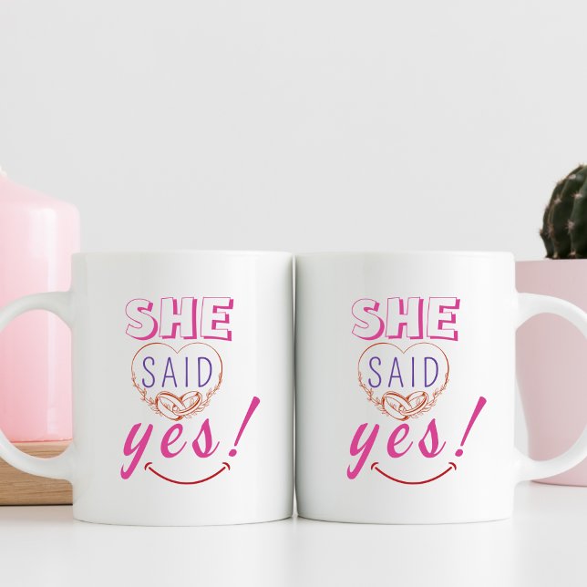 She said yes coffee mug (Creator Uploaded)