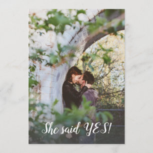 She Said Yes ENGAGEMENT PARTY Invites   Add PHOTO
