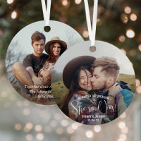 She Said Yes! Engagement Photos 2 Sided Christmas