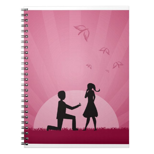 She said yes! notebook (Front)