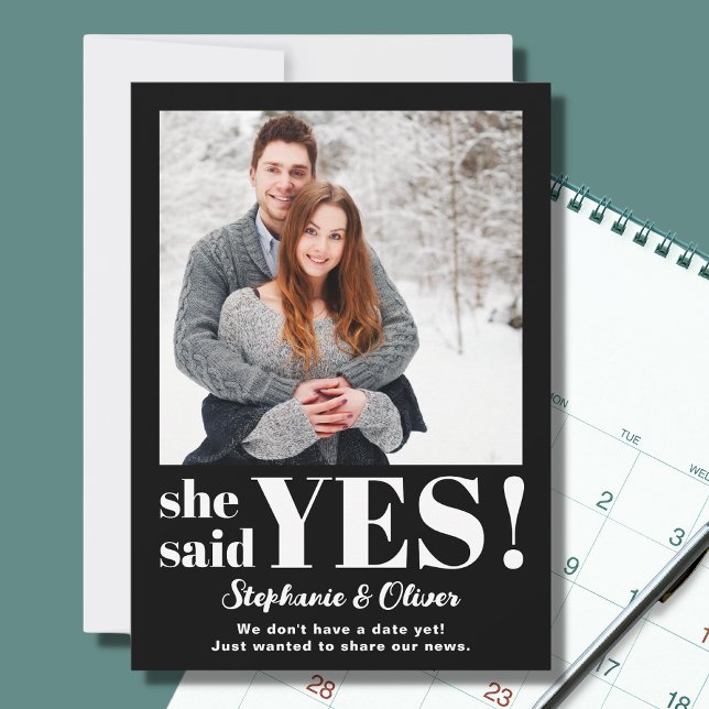 She Said Yes Photo Engagement Announcement (Creator Uploaded)