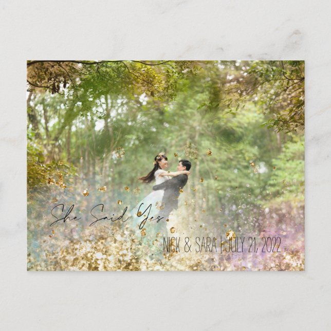 She Said Yes Postcard (Front)