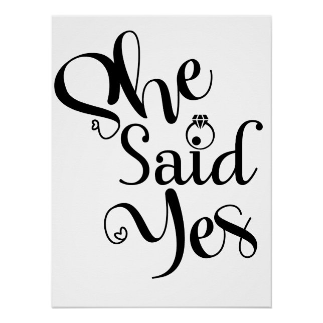 She Said Yes Poster (Front)