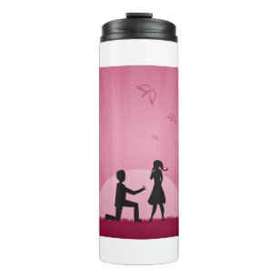 She said yes! thermal tumbler