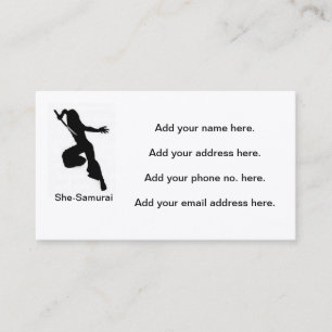 She-Samurai Business Cards