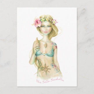 She Sells Sea Shells Postcard
