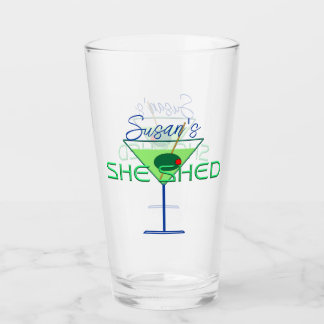 She Shed Woman's Man Cave Bar Beer Glasses
