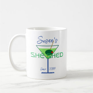 She Shed Woman's Man Cave Bar Coffee Mug