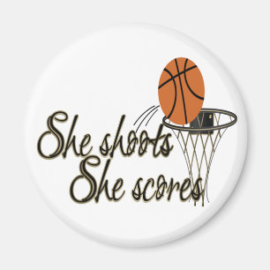 She Shoots...She Scores Magnet