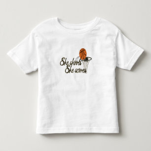 She Shoots...She Scores Toddler T-Shirt