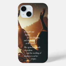 She Smiles at the Future Phone Case