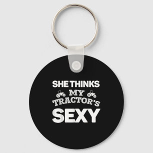 She Thinks My Tractors Y T Shirt Funny Boyfriend G Key Ring