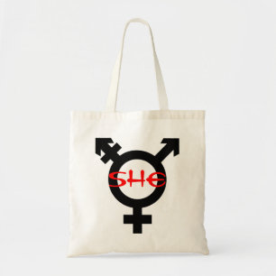 She Transgender Tote Bag
