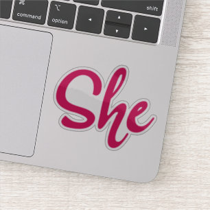 She Vinyl Sticker