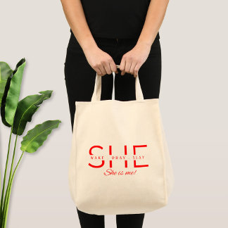 She Wake, Pray, Slay, She is Me Tote Bag