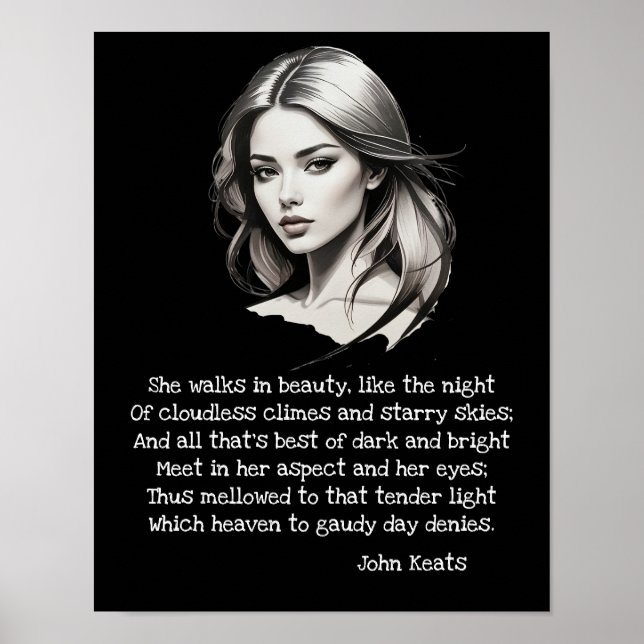 She walks in beauty  poster (Front)