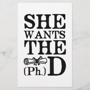 She Wants the PhD