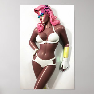 She Was Plastic Like My Feelings Ken Gauge Art Poster