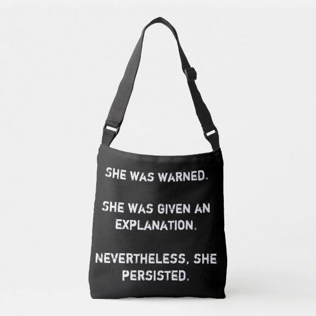 She Was Warned Crossbody Bag (Front)