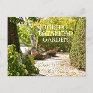 "SHE WATCHES OVER THE GARDEN" TOLEDO BOTANICAL GAR POSTCARD