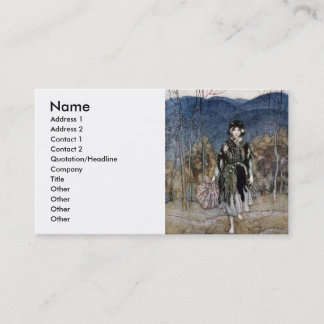 She went along, and went along,and went along business card