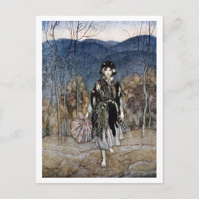 She went along, and went along,and went along postcard (Front)