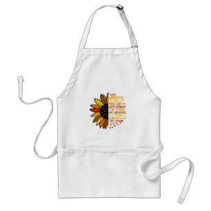 She Whispered Back I Am The Storm Funny Sunflower Standard Apron