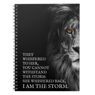She Whispered Back I Am The Storm Notebook