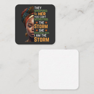 She Whispered Back I Am The Storm Strong Woman Card