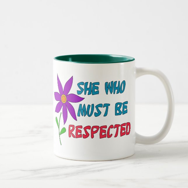 She Who Must Be Respected Two-Tone Coffee Mug (Right)