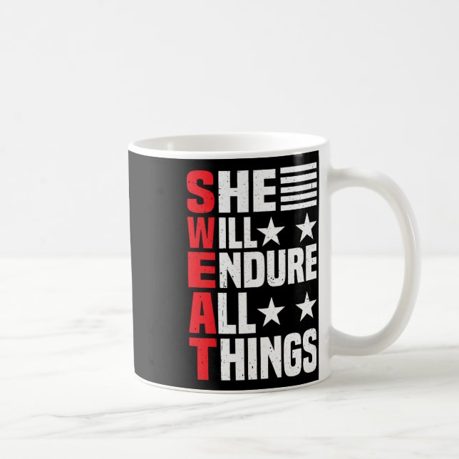 She Will Endure All Things 1  Coffee Mug (Right)