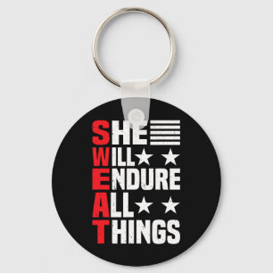 She Will Endure All Things 1  Key Ring