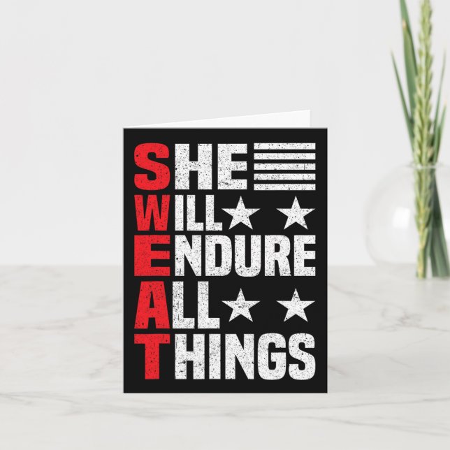 She Will Endure All Things  Card (Front)