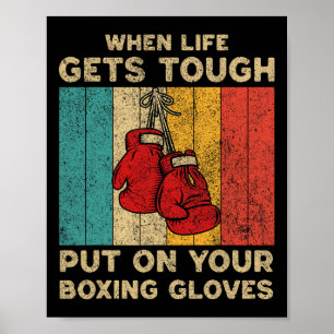 She Will Punch You In The Face Vintage Boxing Boxe Poster