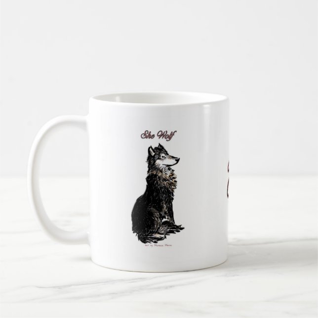 "She Wolf" Mug (Left)