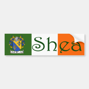 Shea Coat of Arms Flag Bumper Sticker
