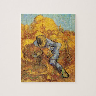 Sheaf Binder (after Millet) by Vincent van Gogh Jigsaw Puzzle
