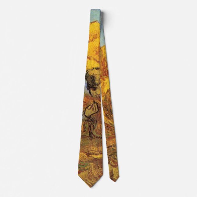 Sheaf Binder (after Millet) by Vincent van Gogh Tie (Front)