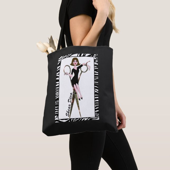 Shear "DIVA" Tote Bag (Close Up)