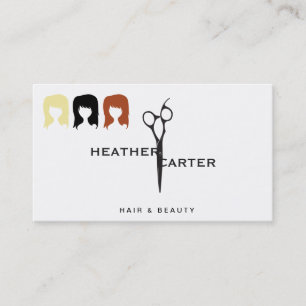 Shear Modern Blonde Brunette Redhead Appointment Card