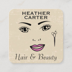 Shear Modern Rustic Hair Beauty Stylist Appointment Card