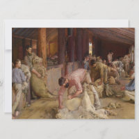 Shearing the Rams (Australian Art) (Tom Roberts)