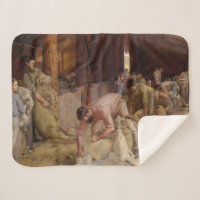 Shearing the Rams (Australian Art) (Tom Roberts)
