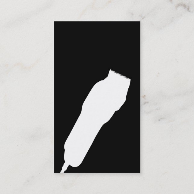 Shears Barber/Cosmetologist Business Card (Black) (Front)