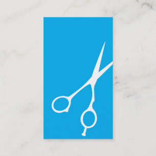 Shears Barber/Cosmetologist Business Card (Cyan)