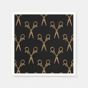 Shears (gold) napkin