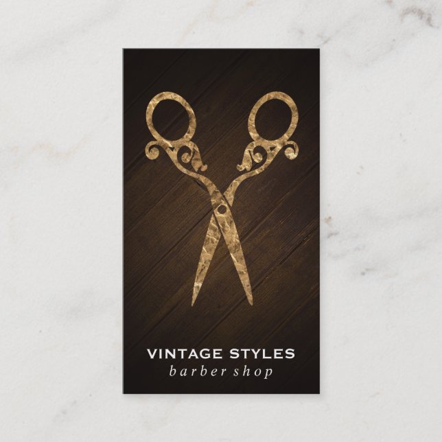 Shears | Ornate / Gold Business Card (Front)