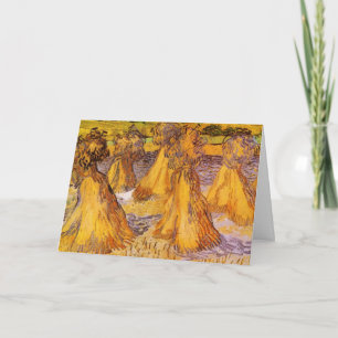 Sheaves of Wheat by Vincent van Gogh Card